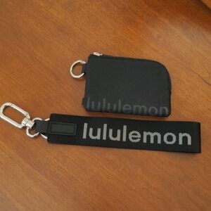 Lululemon Never Lost Keychain and clippable Card pouch
